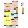 フロール朝日 3LDKの間取り