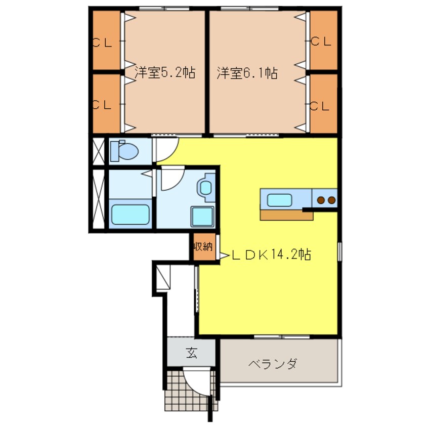 間取図 グリーンハイツ十和