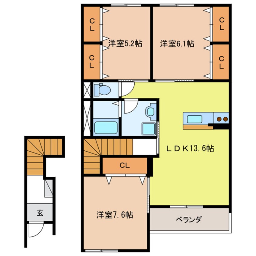 間取図 グリーンハイツ十和