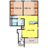 グリーンハイツ十和 2LDKの間取り