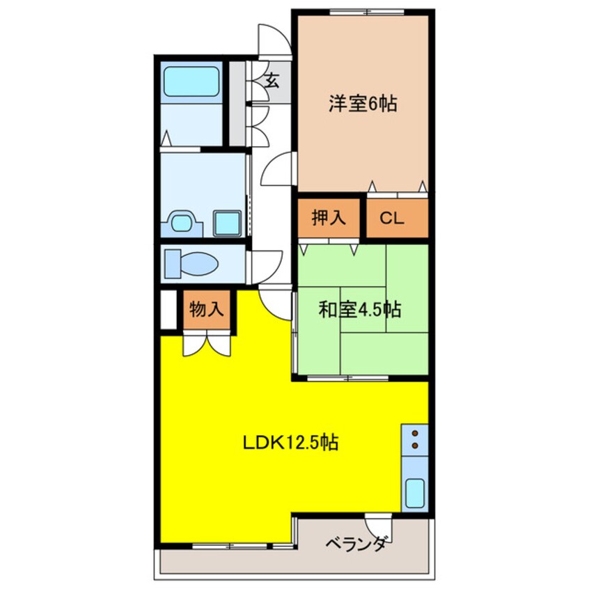 間取図 C・Y・WEST 205