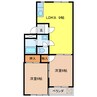アーデルM 2LDKの間取り
