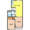 アーデルM 2LDKの間取り