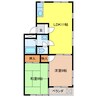 アーデルM 2LDKの間取り