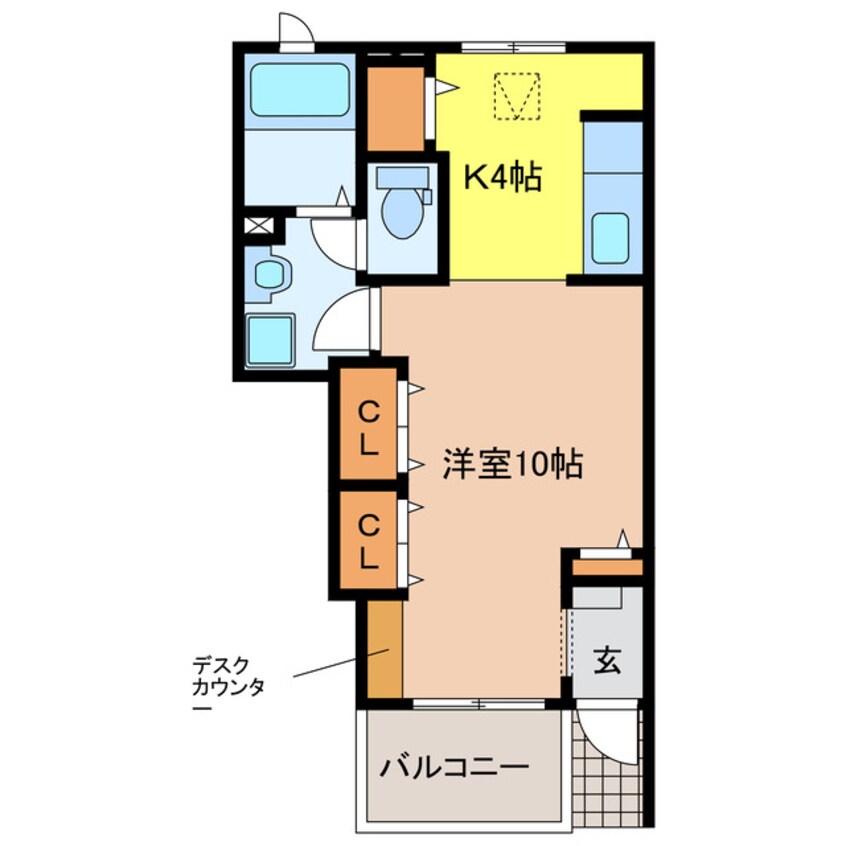 間取図 ブライト・シン　A棟