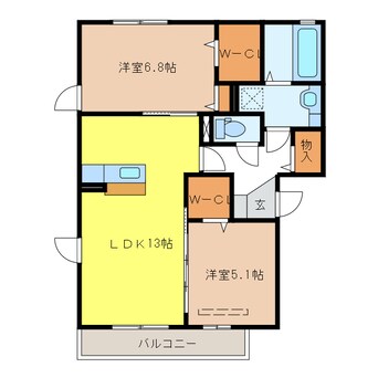 間取図 リアンA