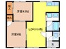 ハウスUNO 2LDKの間取り