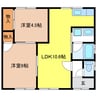 ハウスUNO 2LDKの間取り