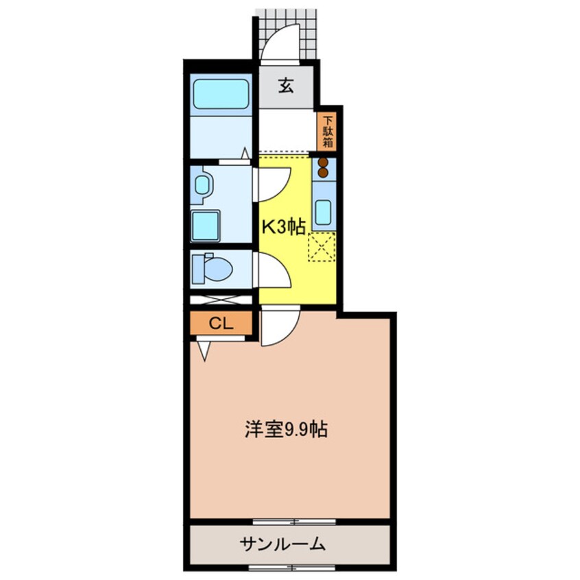 間取図 グランディール桐野