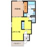 フォンテーヌⅡ 1LDKの間取り