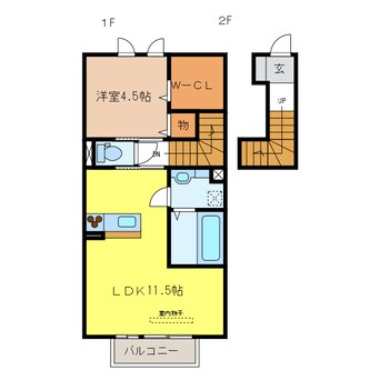 間取図 レジデンスかかみ野