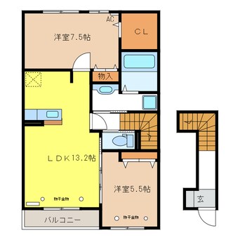 間取図 フロンテアサヒ