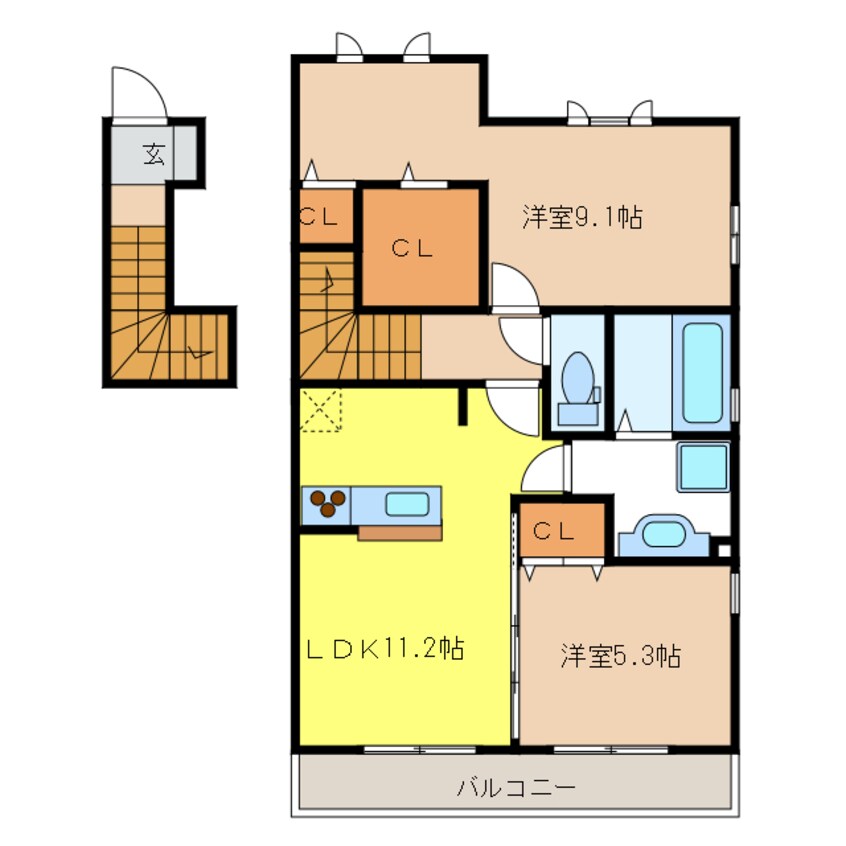 間取図 シャトン