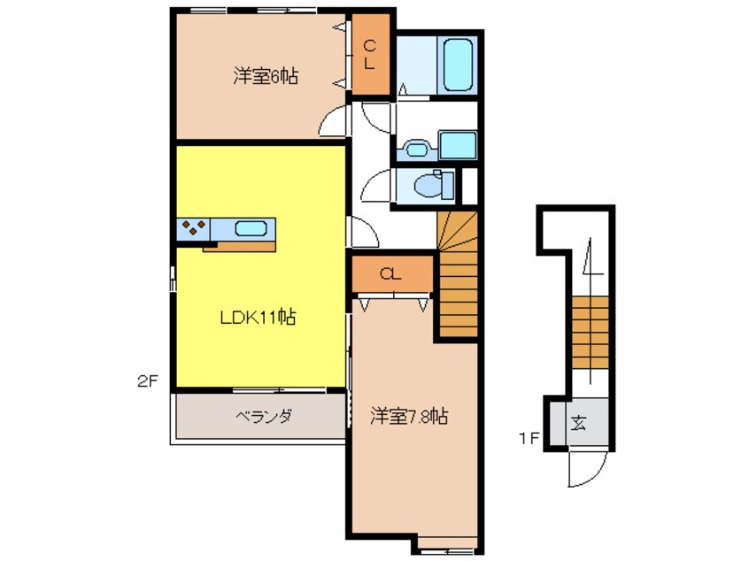 間取図 グリーンヒルズ西仙房