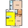 セレッソ大塚B 2LDKの間取り