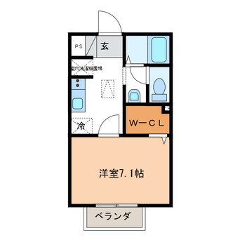 間取図 イーストヒルトチマツ