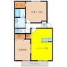 ルピナ那加 2LDKの間取り