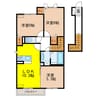 ルーデンス　B棟 3LDKの間取り