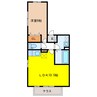 カサベルテ翔 1LDKの間取り