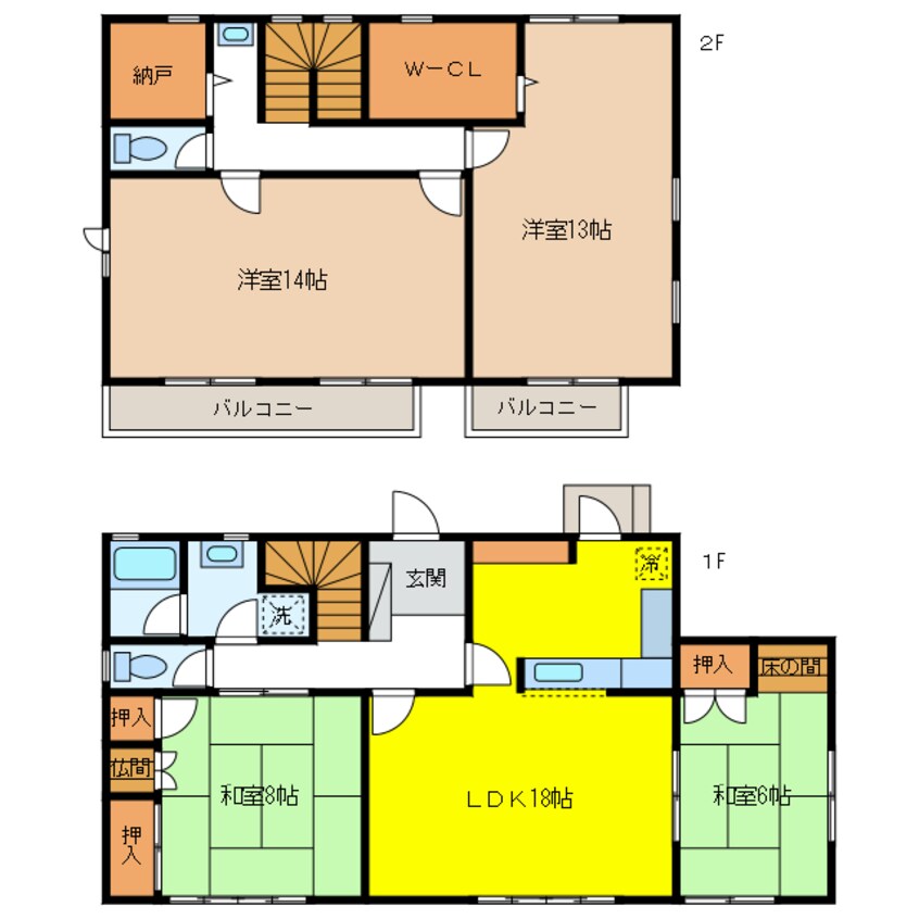 間取図 土屋様邸貸家