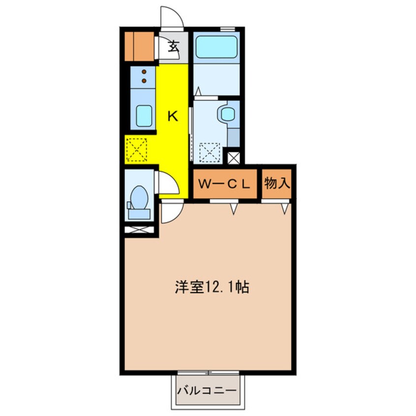 間取図 セジュール那加