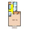 セジュール那加 1Kの間取り