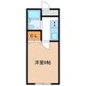 楠コーポラス 1Rの間取り