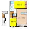 サンフィットⅢ 2LDKの間取り