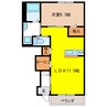 Luce　N 1LDKの間取り