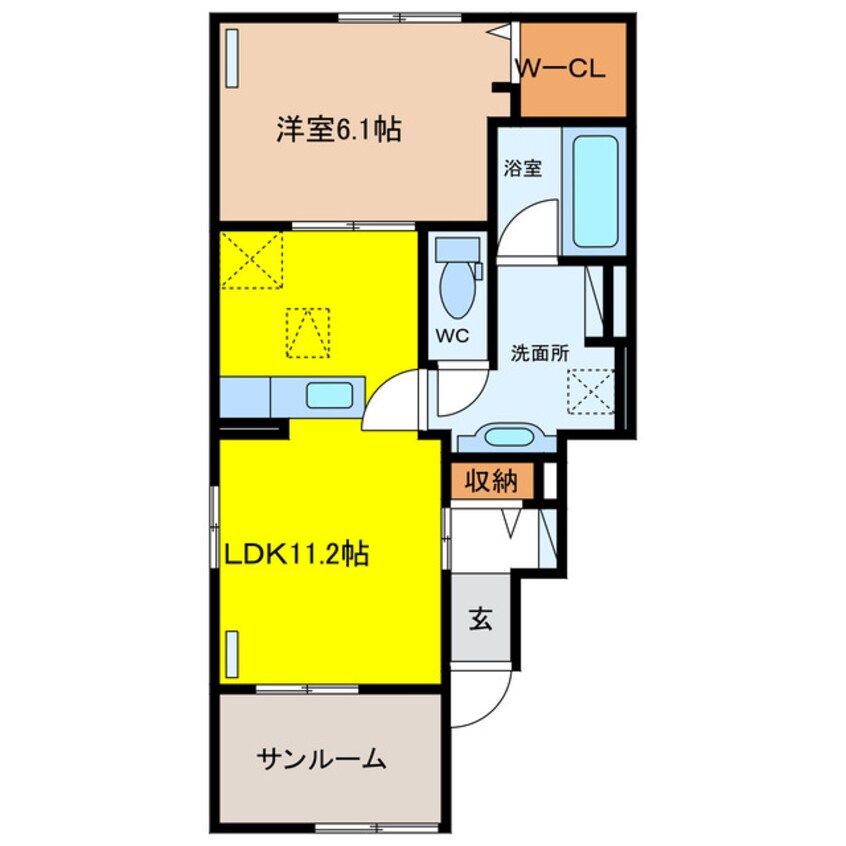 間取図 アール・グランディⅠ