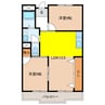 ブリッジコート新鵜沼 2LDKの間取り