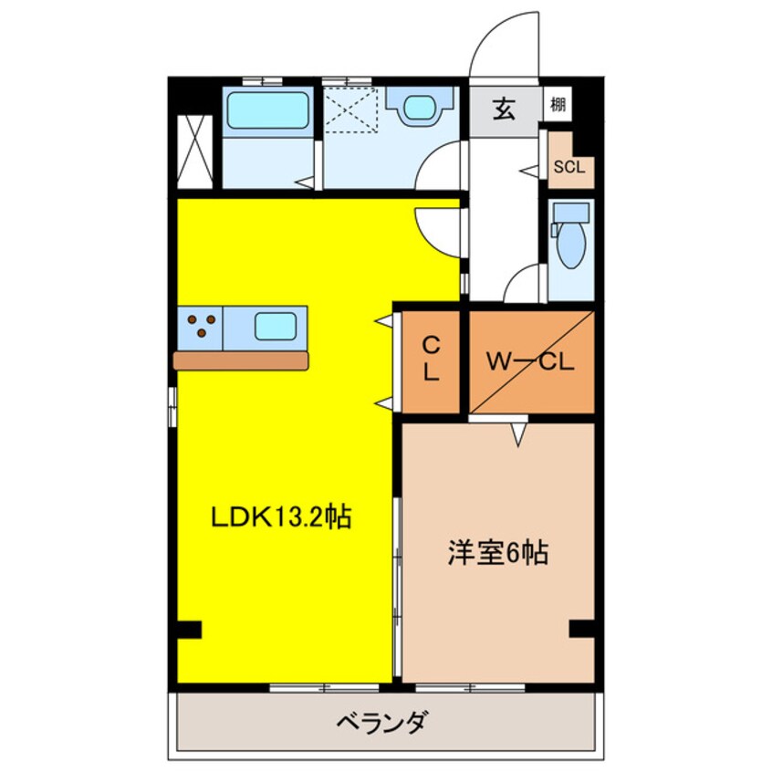 間取図 BARRY KS