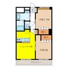 エル・オーブの森 2DKの間取り