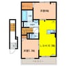 ラフレシー・ルタンⅡ 2LDKの間取り