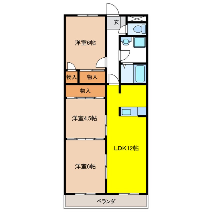 間取図 ハイツ百年