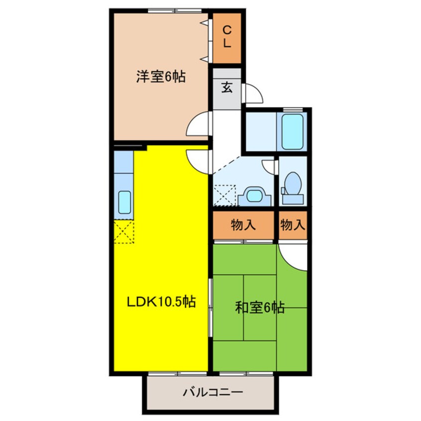 間取図 シェルピー高瀬