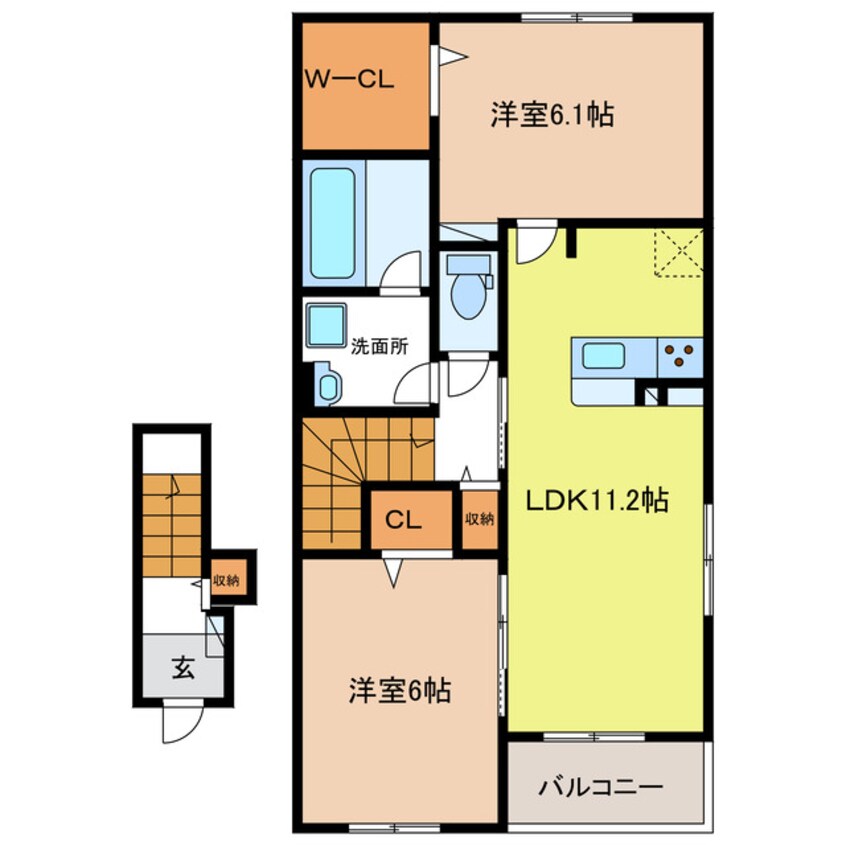 間取図 フランかかみ野Ⅳ