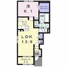 フランかかみ野Ⅲ 1LDKの間取り