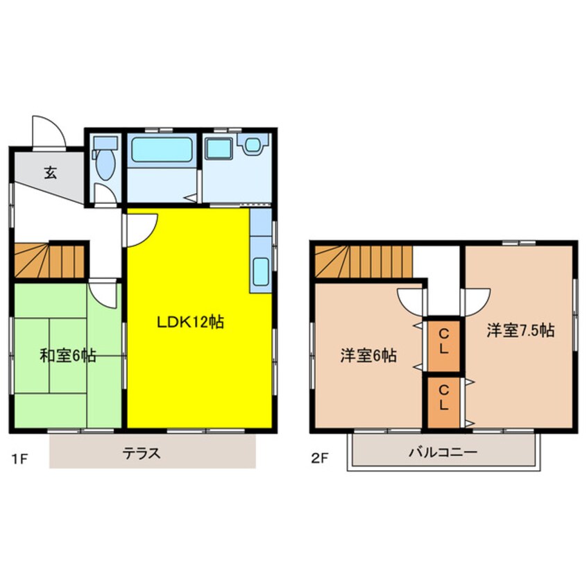 間取図 LaCasa鵜沼台