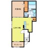メゾン　ヌールⅠ・Ⅱ 1LDKの間取り