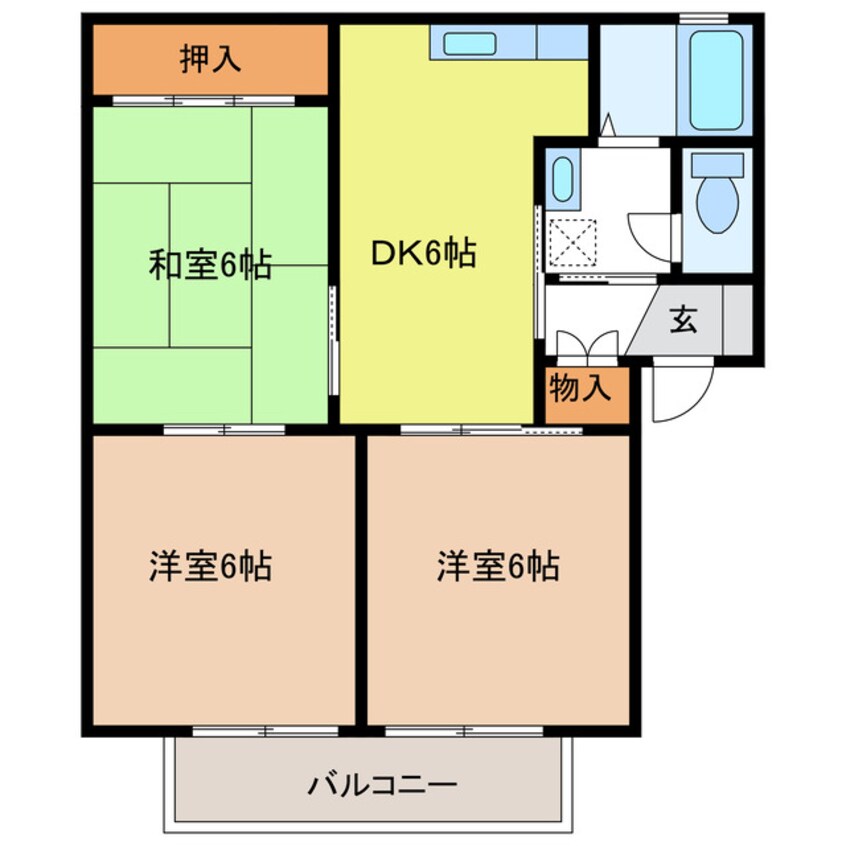 間取図 ストリートサイド長谷川C