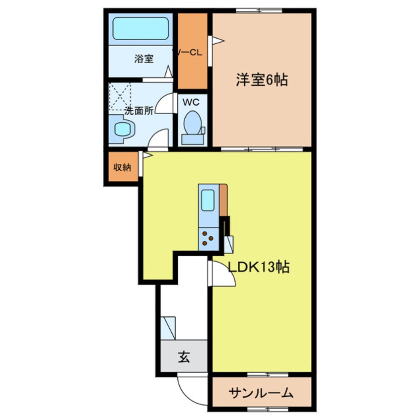 間取図 カーサ　ルナ