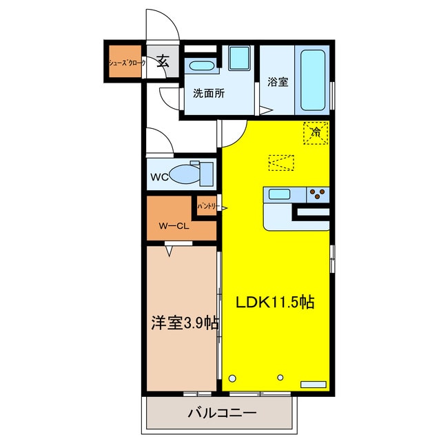間取り図 D-ROOM  Ciel（ﾃﾞｨｰﾙｰﾑ　ｼｴﾙ）
