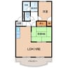 アリビオ 2LDKの間取り