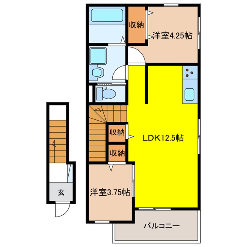 間取図 リーブルファイン鵜沼各務原町