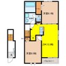 パインフィールドⅡ 2LDKの間取り