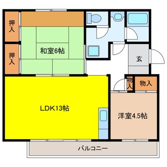 間取図 緑苑東団地8号棟