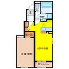 シェラトン川島 1LDKの間取り