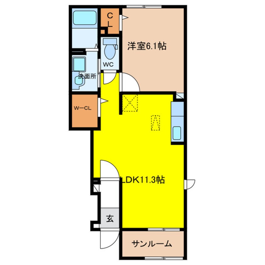 間取図 フィーカ・フォレスト