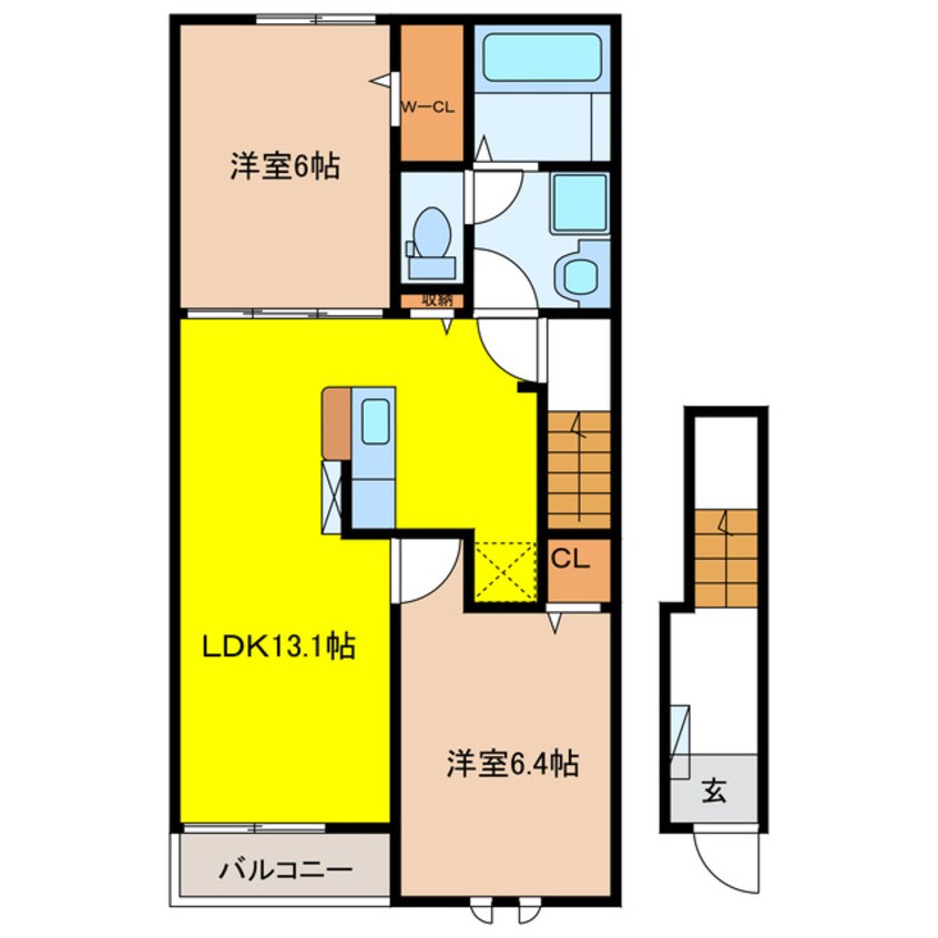 間取図 ヒカルサ岐阜岩田東